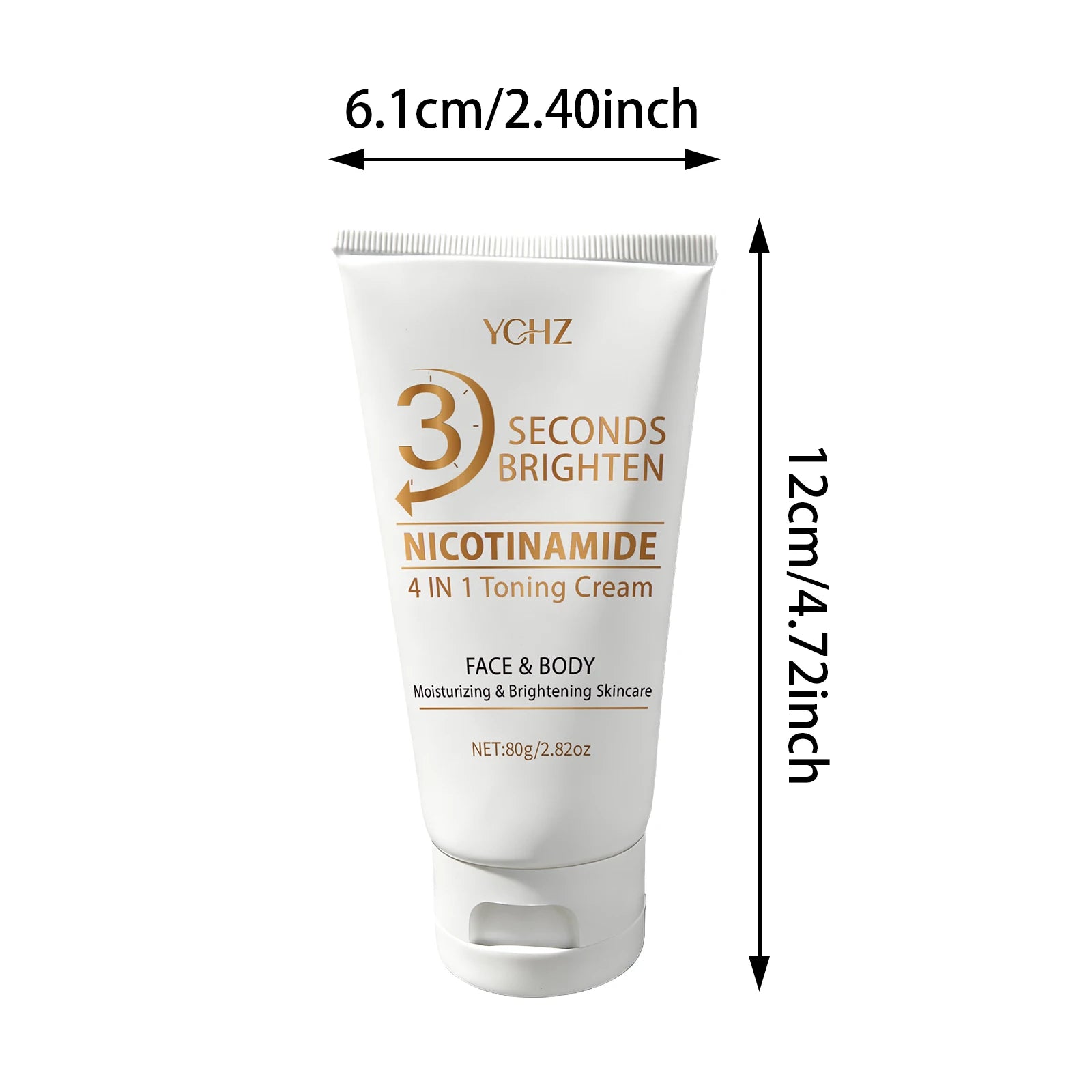 3-Second Quick Skin Tone Evens-Out Cream, 4-in-1 Skin Brightening and Moisturizing Cream, Deep Hydration, Refreshing and Non-Sticky, Contains Niacinamide and Vitamins C, E, Light Beige Skin Care Cream, Skin Care.