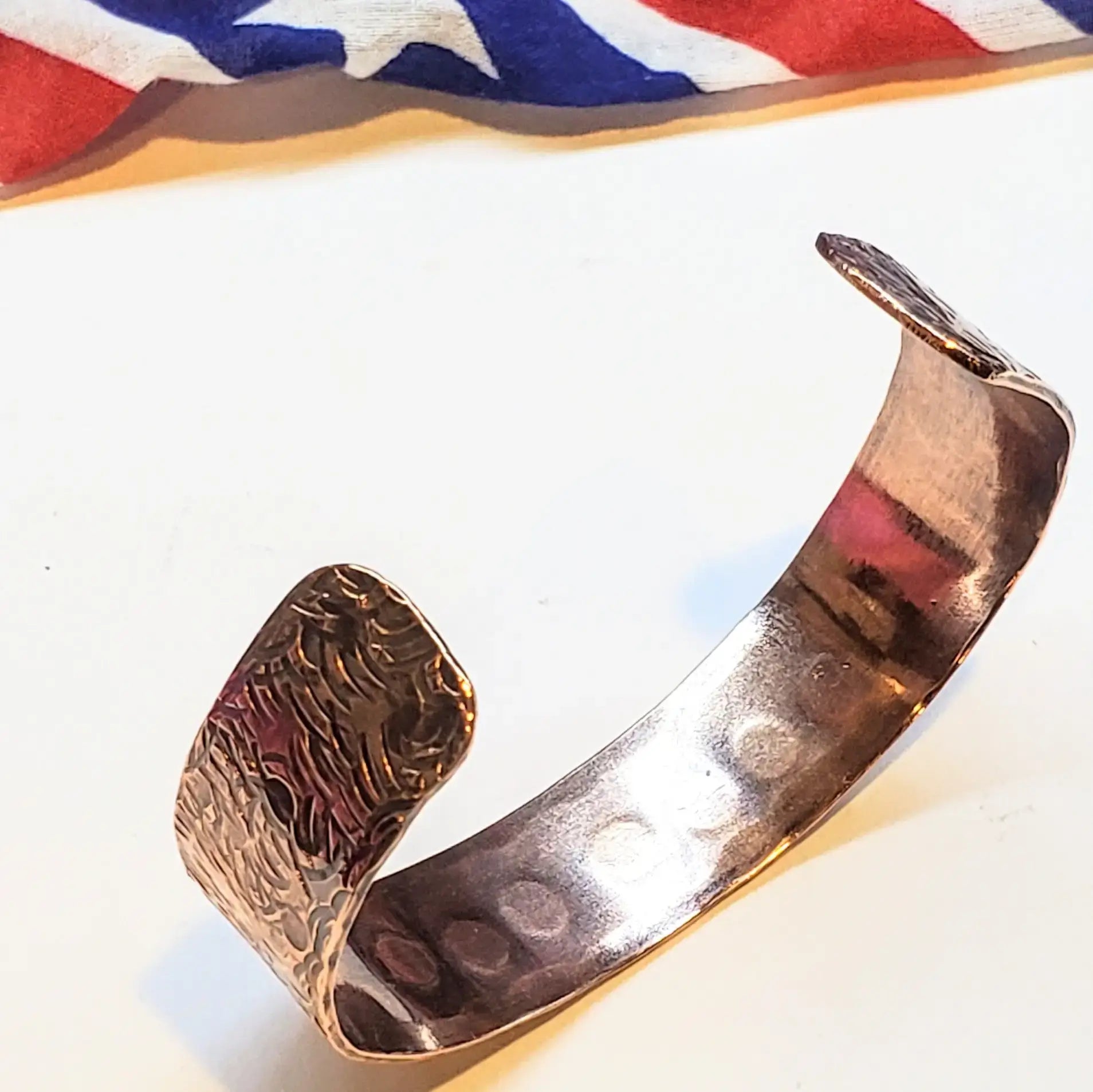 USA 250th Hammered Wide Copper Cuff Special Edition