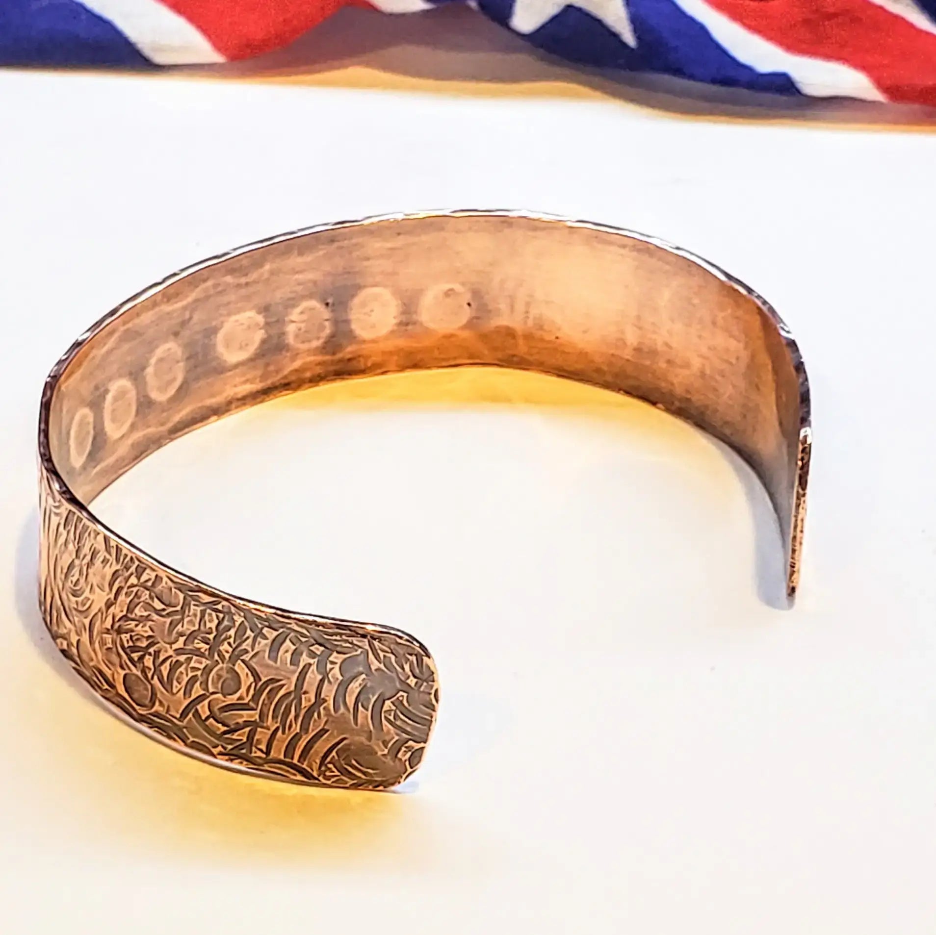 USA 250th Hammered Wide Copper Cuff Special Edition