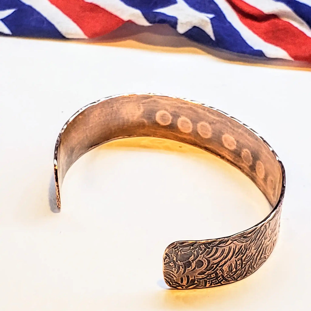 USA 250th Hammered Wide Copper Cuff Special Edition