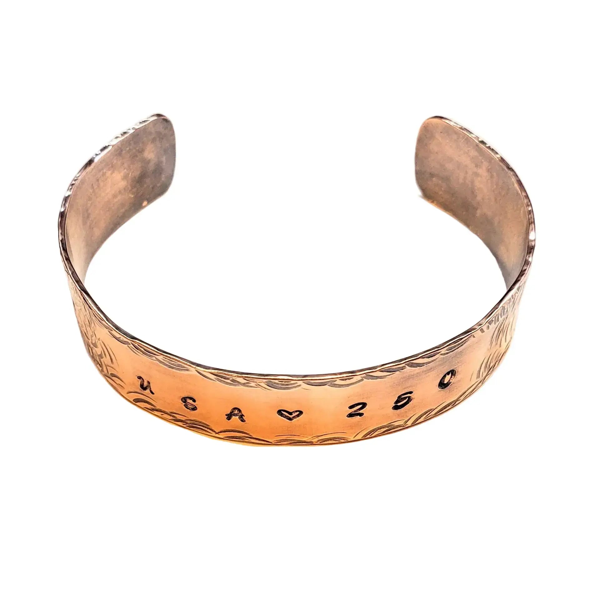 USA 250th Hammered Wide Copper Cuff Special Edition
