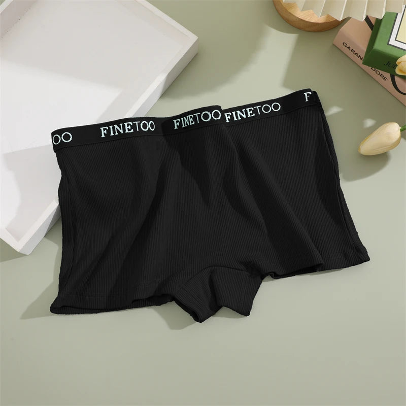 Seamless Women Cotton Boxers Underwear Ice Silk Shorts Solid Color Ladies Soft Boyshorts Plus Size M/L/XL