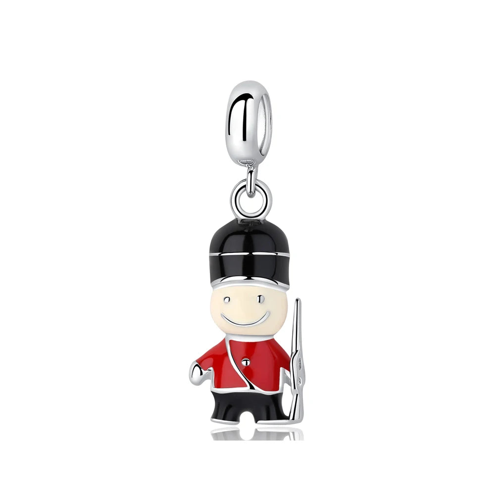 Original 925 Sterling Silver Charms Love Travel London Bus Suitcase Paris Beads Fit Brand Bracelets Necklaces Women DIY Jewelry