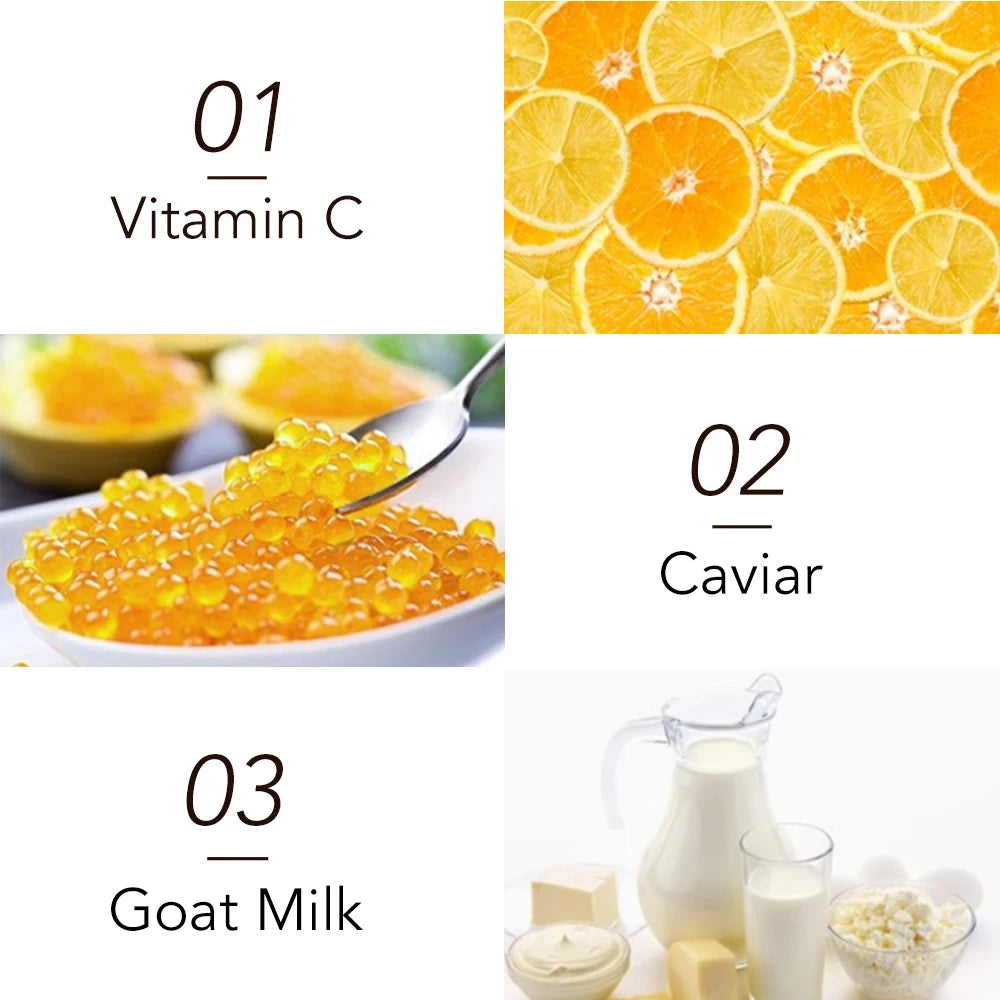 AILKE Goat Milk Whitening Soap, Moisturizing Face & Body Wash , With Caviar Extract, Smooth, Even Skin Tone, Gift for Her