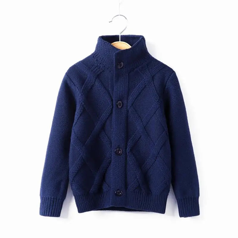 New Baby Boys Sweater Autumn Toddler Boys Knitwear Long-Sleeve Cotton Cardigans Kids Sweater Coat Fashion Children Clothes2-10Y