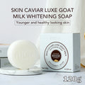 AILKE Goat Milk Whitening Soap, Moisturizing Face & Body Wash , With Caviar Extract, Smooth, Even Skin Tone, Gift for Her