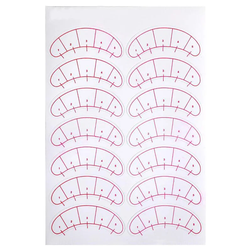 70 pairs False eyelash Eye Sticker Eyelashes Extension Grafted Eyelash Eye Pads Paper Patches Wraps Practice Patches MakeUp Tool