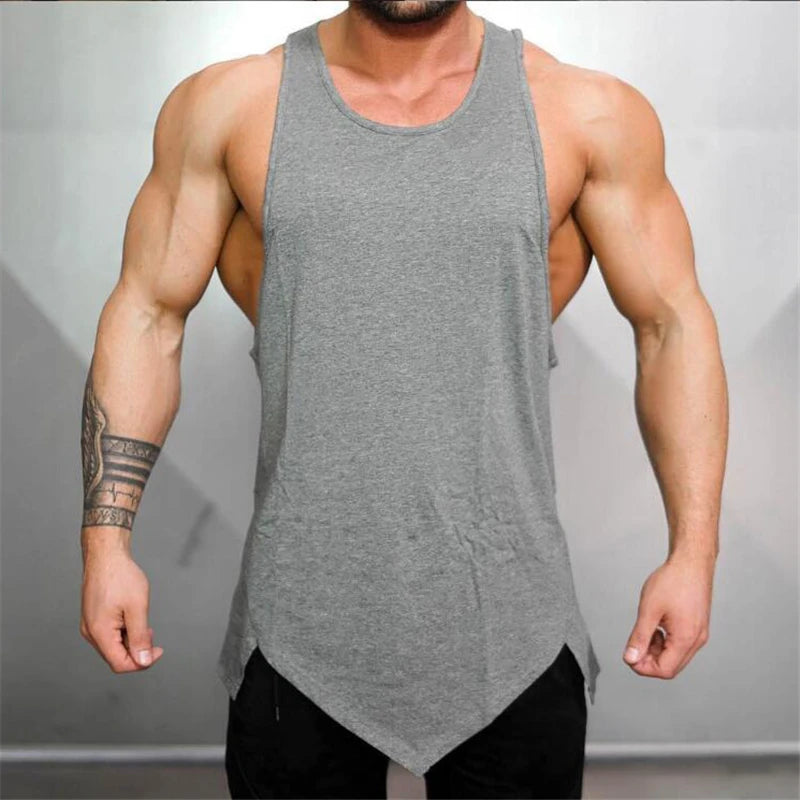 Brand 2023 men gyms tank tops bodybuilding shirt fitness clothing muscle singlet workout vests for men Sportwear top tank