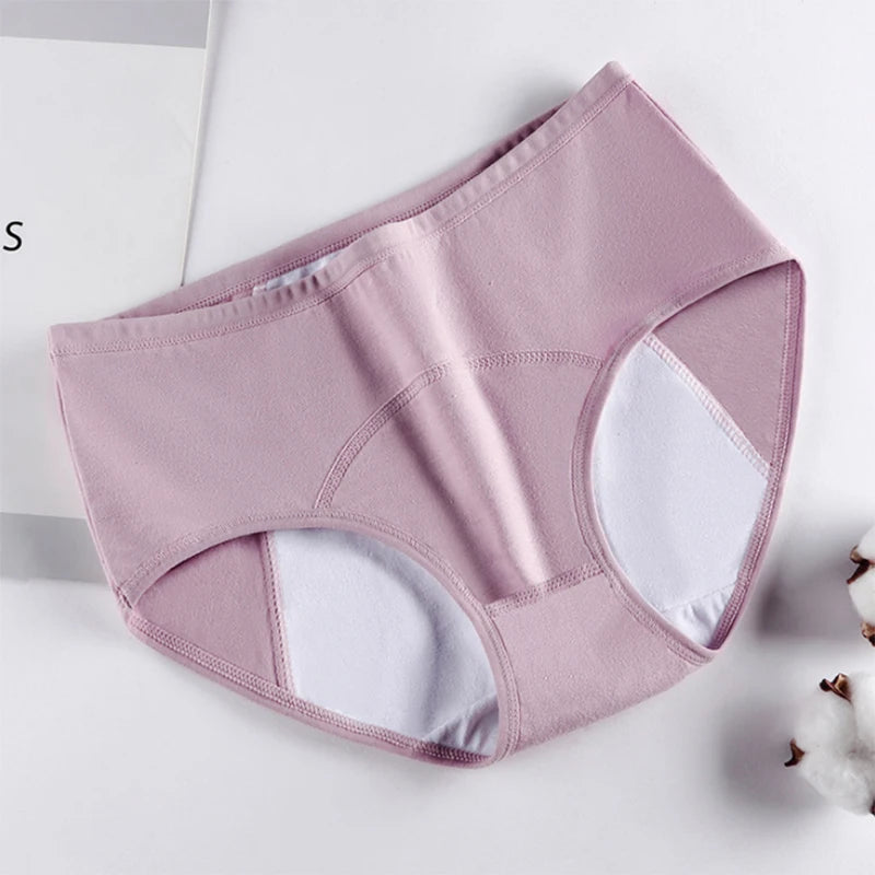Leak Proof Menstrual Panties Physiological Pants Women Underwear Period Cotton Waterproof Briefs Plus Size XXXL Female Lingerie