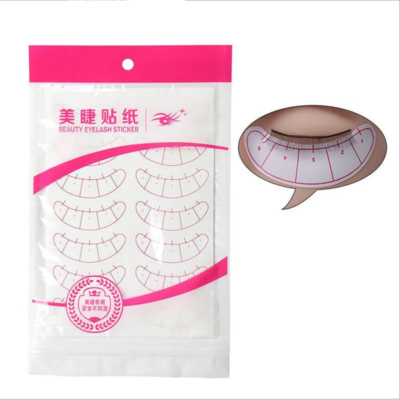 70 pairs False eyelash Eye Sticker Eyelashes Extension Grafted Eyelash Eye Pads Paper Patches Wraps Practice Patches MakeUp Tool