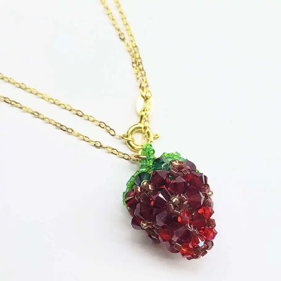 Limited Edition Swarovski Crystal Beaded Berry Necklaces