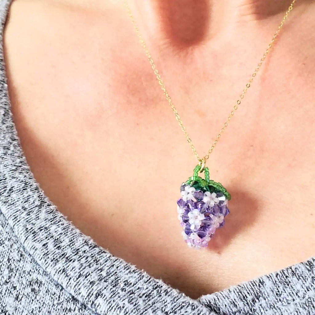 Limited Edition Swarovski Crystal Beaded Berry Necklaces