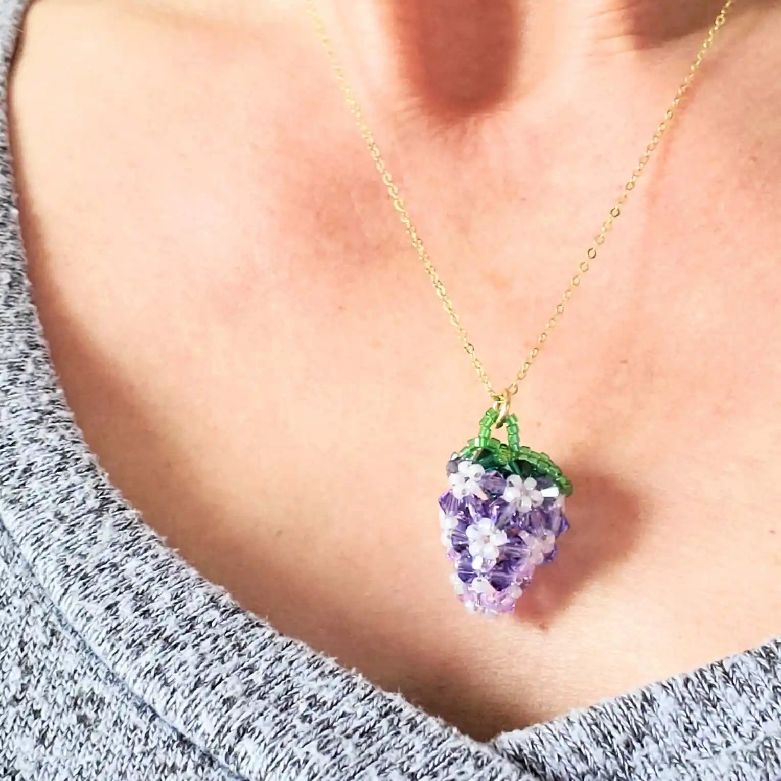 Limited Edition Swarovski Crystal Beaded Berry Necklaces