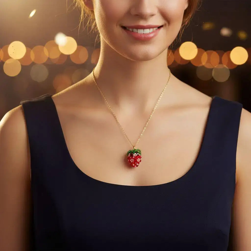 Limited Edition Swarovski Crystal Beaded Berry Necklaces