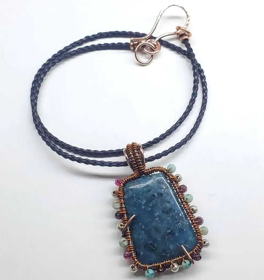 Reversible Copper Wire Wrapped Dancing Ballerina Pendant