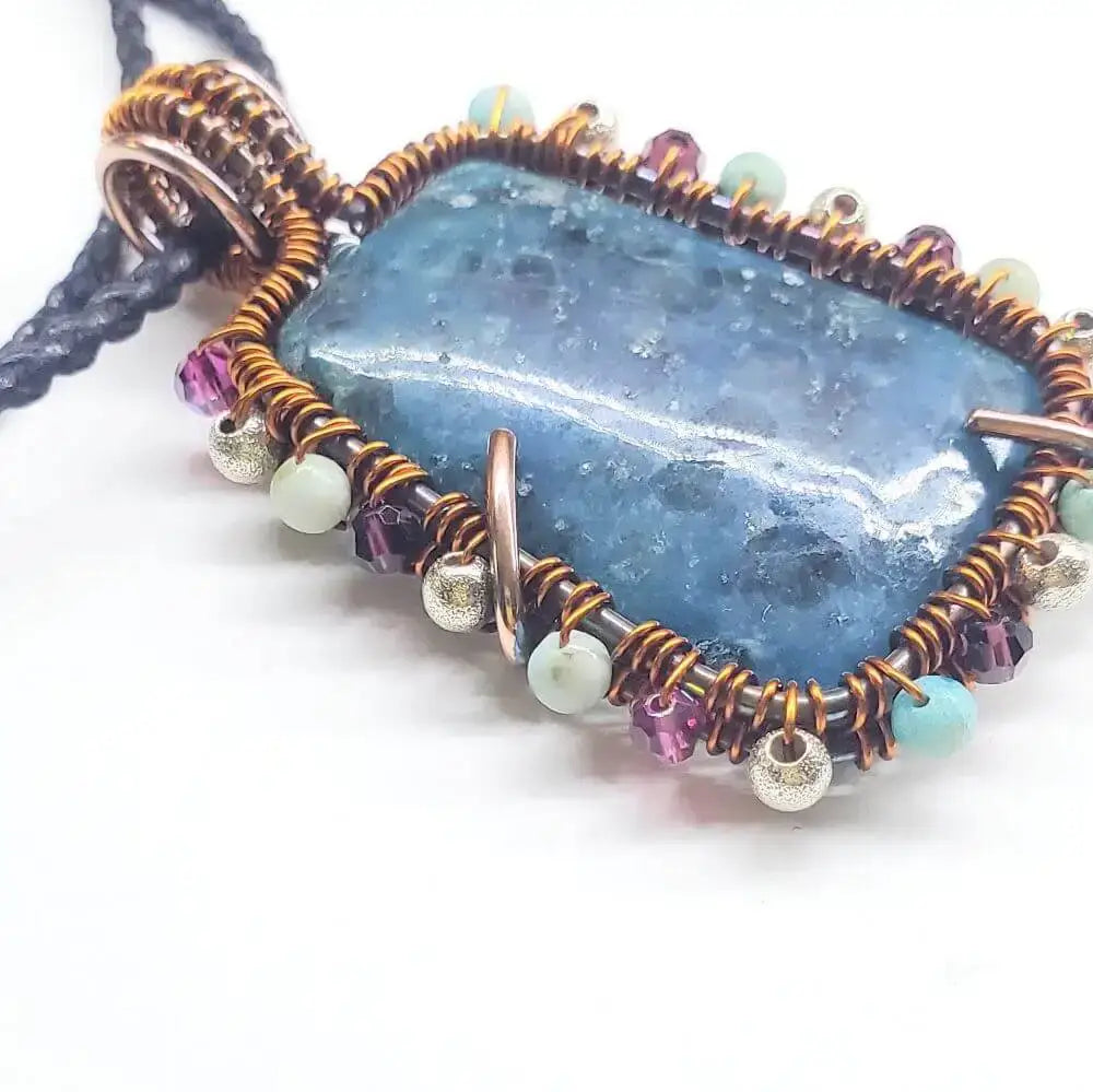 Reversible Copper Wire Wrapped Dancing Ballerina Pendant