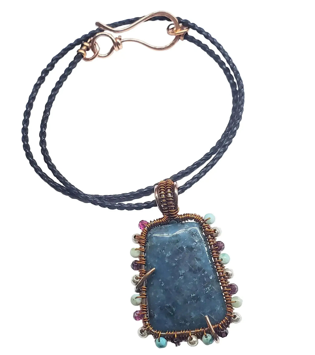 Reversible Copper Wire Wrapped Dancing Ballerina Pendant