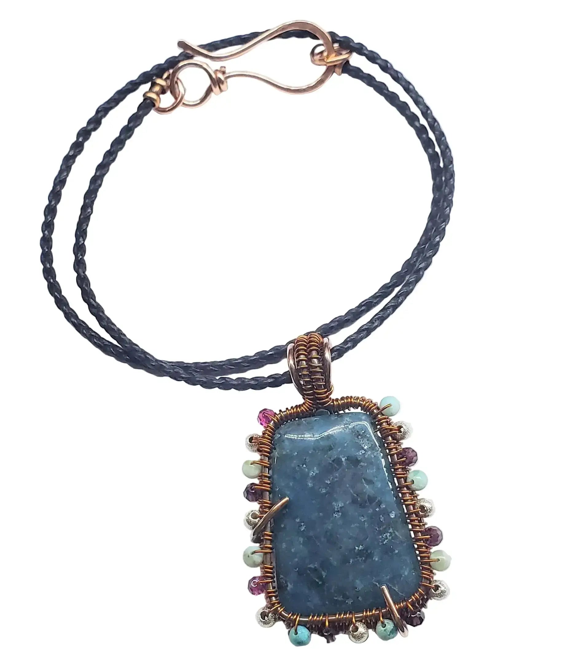 Reversible Copper Wire Wrapped Dancing Ballerina Pendant