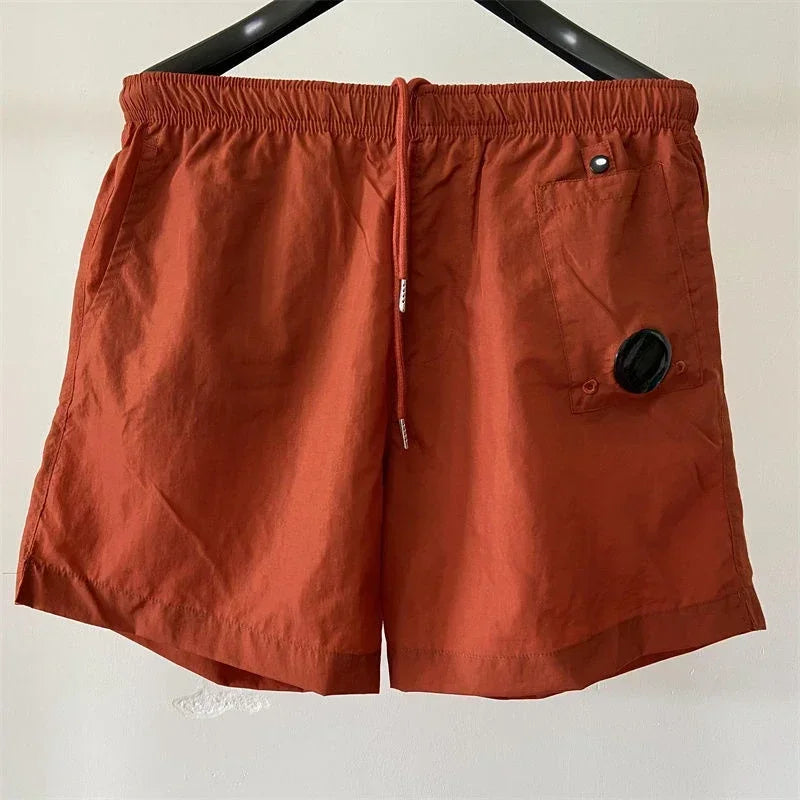 Top quality luxury knee-length  summer youth leisure sports nylon shorts loose men's beach 5-point pants