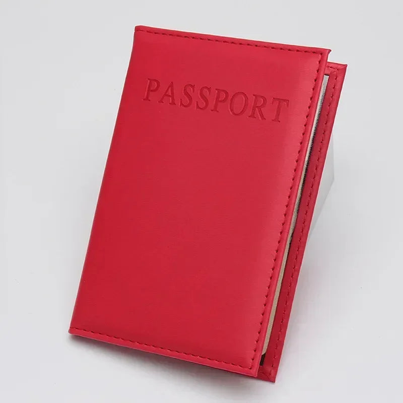 1 PC Fashion New PU Women Passport Holder Case Couple Models Girls Travel Passport Cover Unisex Card Case Man Card Holder Wallet
