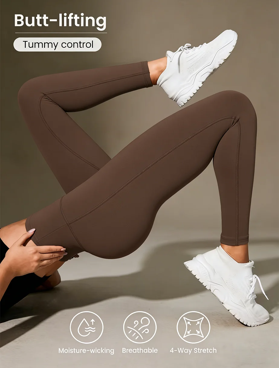 Ladies' high waist and abdomen leggings slim pants feet pants are suitable for entertainment, leisure, fitness, commuting