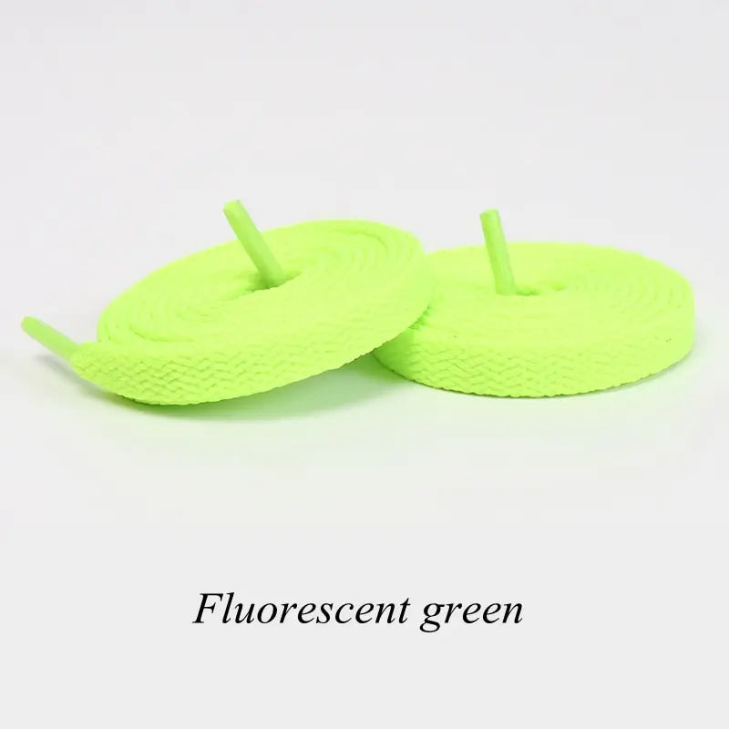 1Pair Flat Shoelaces Classic Quality Rope Laces Solid Casual Sneakers Shoelace Shoe Accessories 100/120/140/160/180CM