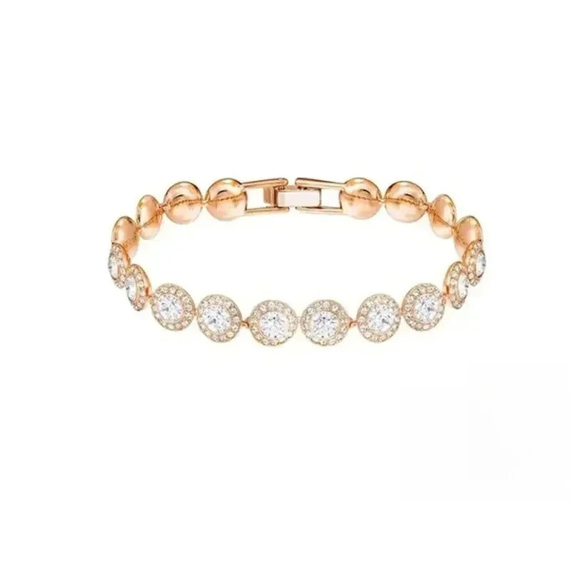 2026 Round Jewelry Set, Unique Earrings,Bracelet,Necklace, For Daily, Party, And Banquet Decor