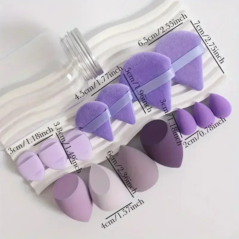 12/14Pcs Makeup Sponge Cosmetic Puff Foundation Sponges Blender Beauty Egg Powder Puffs Make Up Accessories Women Makeup 2049