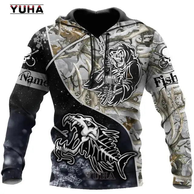 Fashion Men Hoodie Cool Carp Fishing 3D Printed Harajuku Sweatshirt Unisex Casual Pullover hoodies sudadera hombre