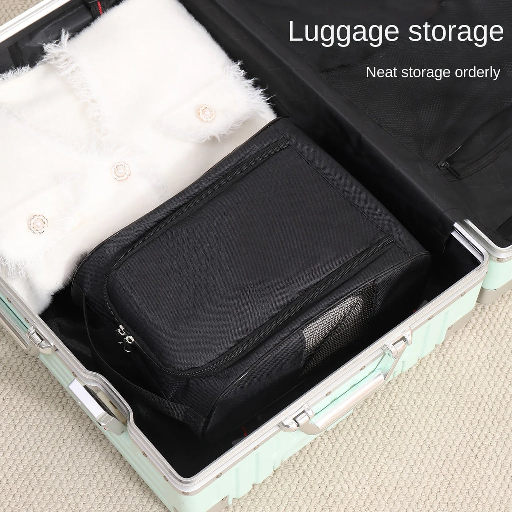 Portable Golf Shoe Bag Oxford Cloth Shoe Carrier Bags Breathable Lightweight Golf Handbag Dustproof Football Tennis Shoe Bag