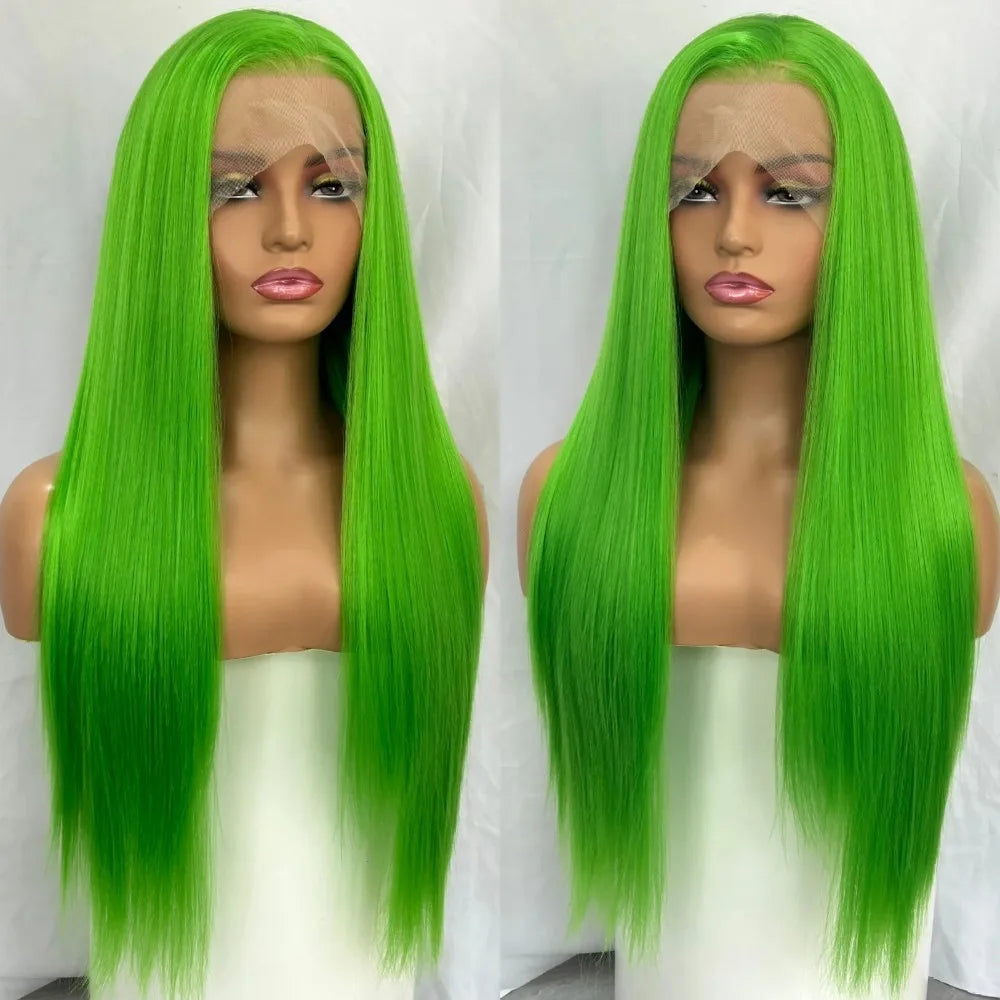 Dark Purple Wig Long Silky Straight Free Part Synthetic Lace Front Wigs Heat Resistant Fiber Wig for Women Daily Party Cosplay