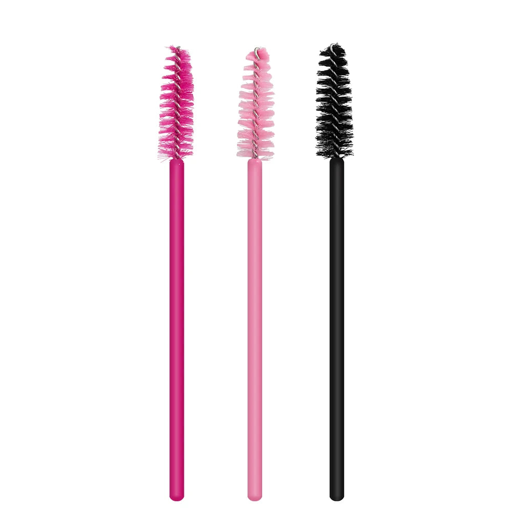 GLAMLASH 50PCS Disposable Eyelash Brushes Lashes Extension Eyebrow Brush Mascara Wands Applicator Makeup Tool