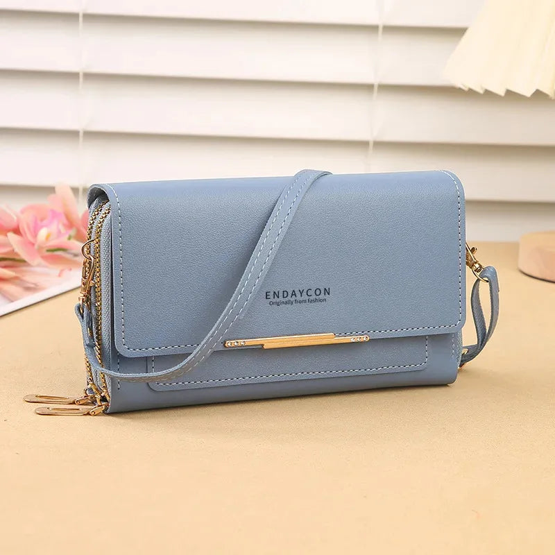Women’s Mid-Size Convertible Wallet Bag – Shoulder Clutch with Coin Purse, Multi-Functional