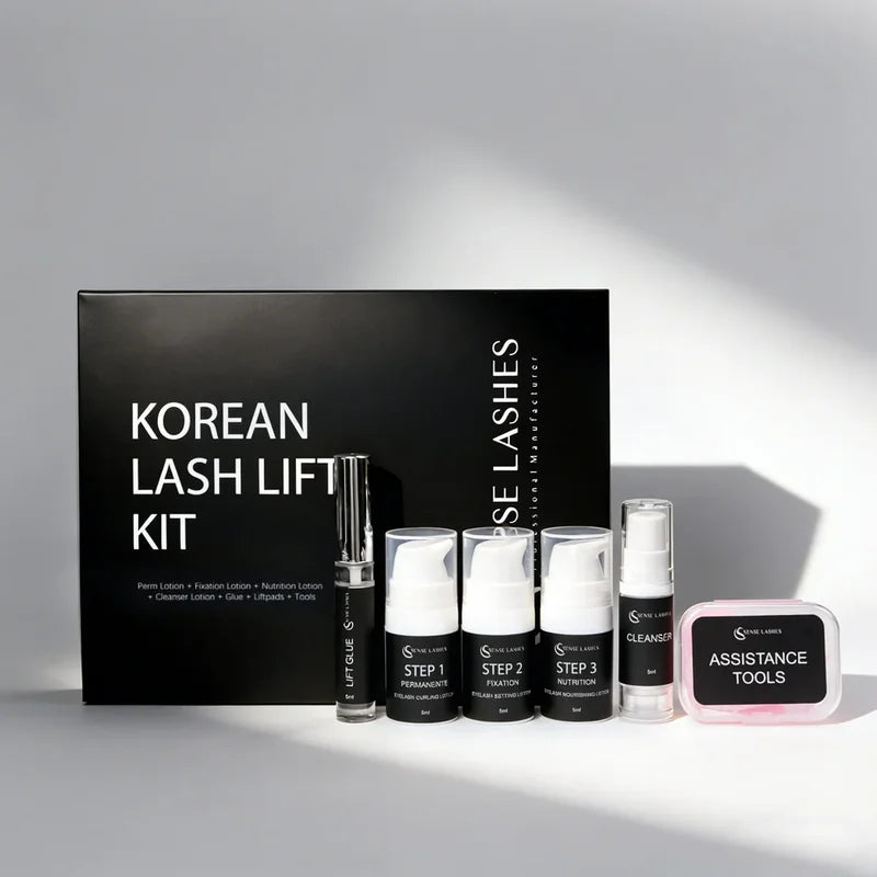 SENSE LASHES Korean Lash Lift Pro Kit Professional Eyelash Perm Kit for Salon & Home Use Lifting Eyelashes Lasting 6-8 Weeks