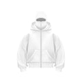 Plain Design Hooded Zip Up Sweatshirt for Men Women Autumn Winter Ins Style Couple Matching