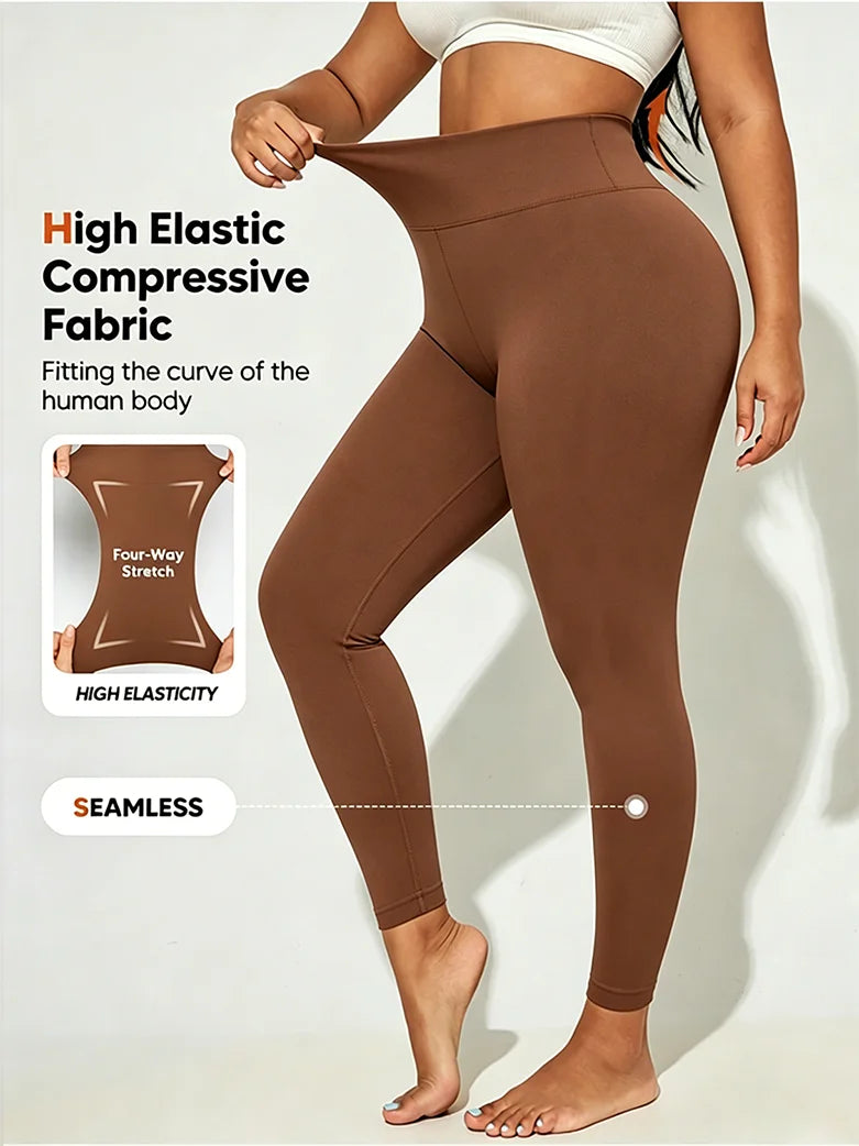 Ladies' high waist and abdomen leggings slim pants feet pants are suitable for entertainment, leisure, fitness, commuting