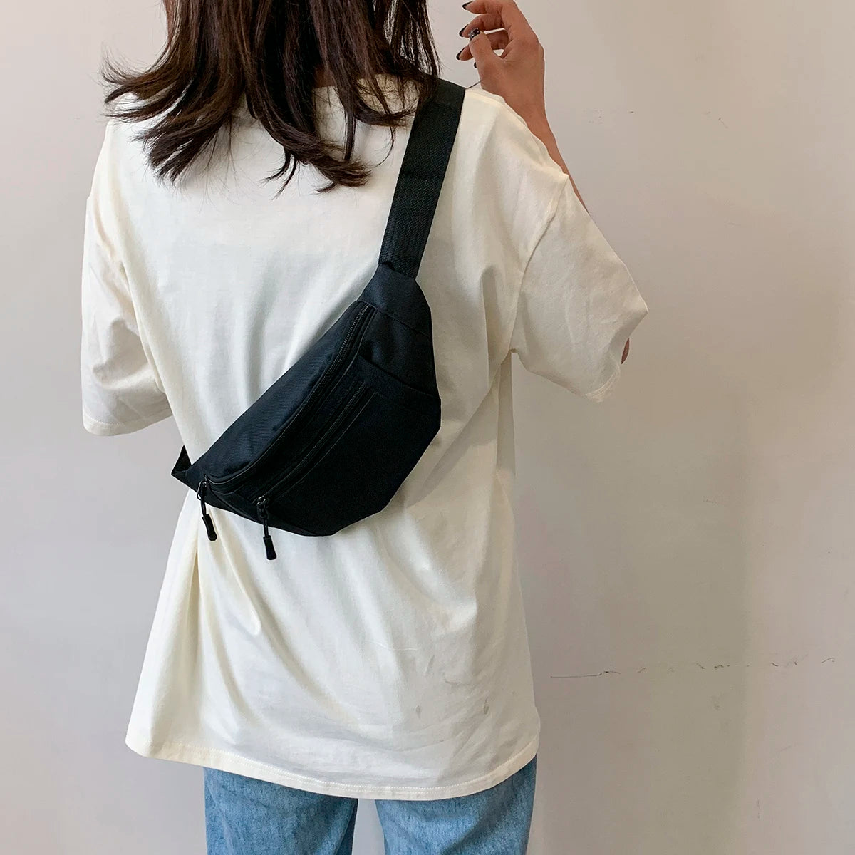 Fanny Pack Sports Festival Workout Traveling Running Large Crossbody Casual Hands-Free Wallets Waist Pack Phone Bag 2040