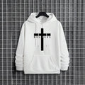 Jesus Cross Printed Men Hoodies Urban Casual Streetwear Fashion Hooded Sweatshirt Male Trendy 2025 Autumn Winter Hoody Outerwear