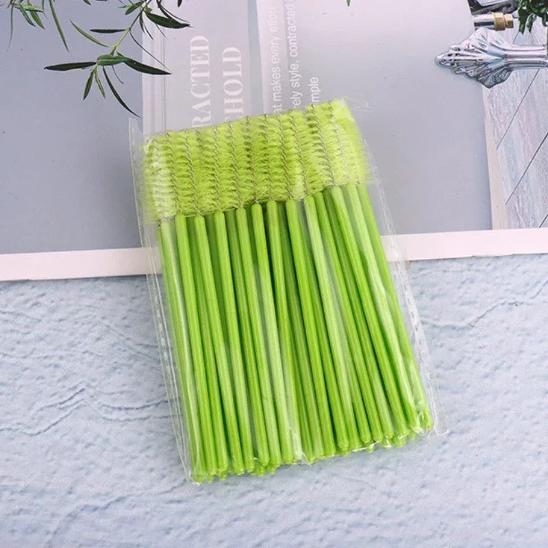 50Pcs Eyelash Brushes Makeup Brushes Disposable Mascara Wands Applicator Spoolers Eye Lashes Cosmetic Brush Lash Extension Tool
