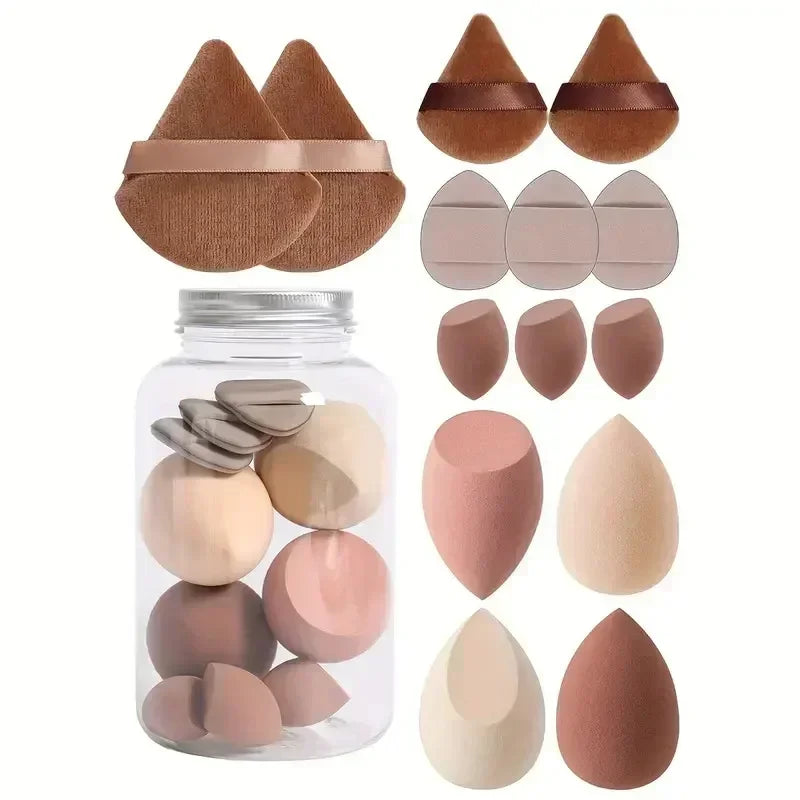 12/14Pcs Makeup Sponge Cosmetic Puff Foundation Sponges Blender Beauty Egg Powder Puffs Make Up Accessories Women Makeup 2049