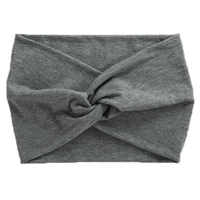 Europe and The United States New Wide Hair Band Women Sports Cross Headband Yoga Elastic Headband Hair Accessories Wholesale