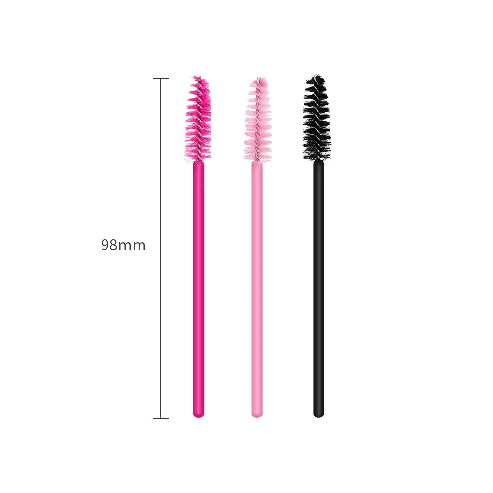 GLAMLASH 50PCS Disposable Eyelash Brushes Lashes Extension Eyebrow Brush Mascara Wands Applicator Makeup Tool