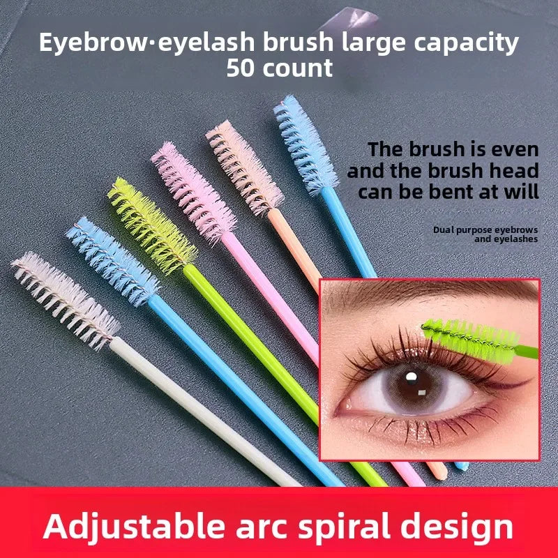 50Pcs Eyelash Brushes Makeup Brushes Disposable Mascara Wands Applicator Spoolers Eye Lashes Cosmetic Brush Lash Extension Tool