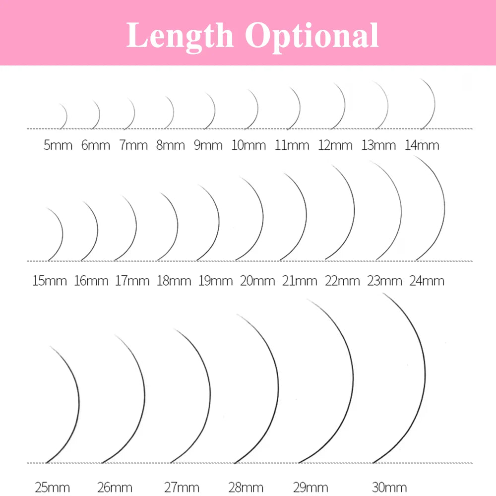Yelix U Shaped YY 3D 4D 5D Eyelash Extension Customized Lashes Private Label  Premade Fan Lashes DIY Logo Eyelashes ODM & OEM