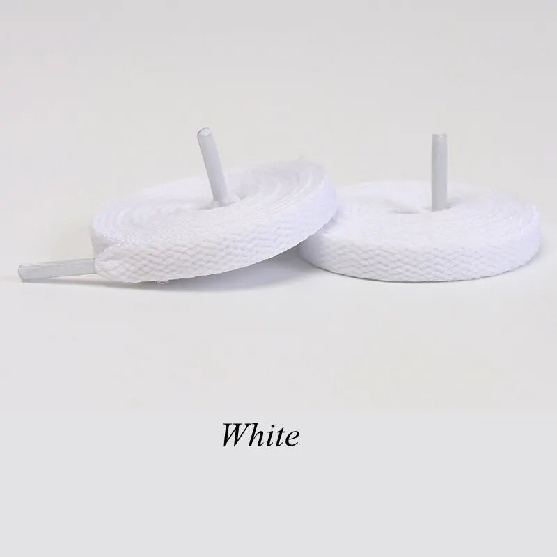 1Pair Flat Shoelaces Classic Quality Rope Laces Solid Casual Sneakers Shoelace Shoe Accessories 100/120/140/160/180CM