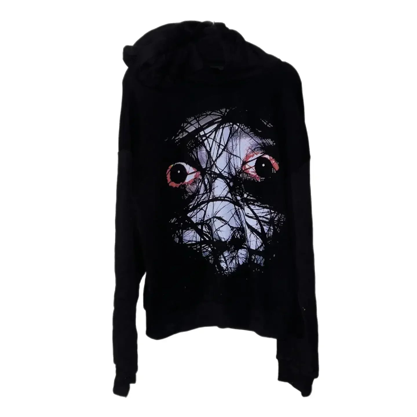 Y2k Droland Miller Scare Hoodies Women Gothic Punk Streetwear Grunge Top Sweatshirt Oversized Harajuku Hip Hop Hoodie Clothes