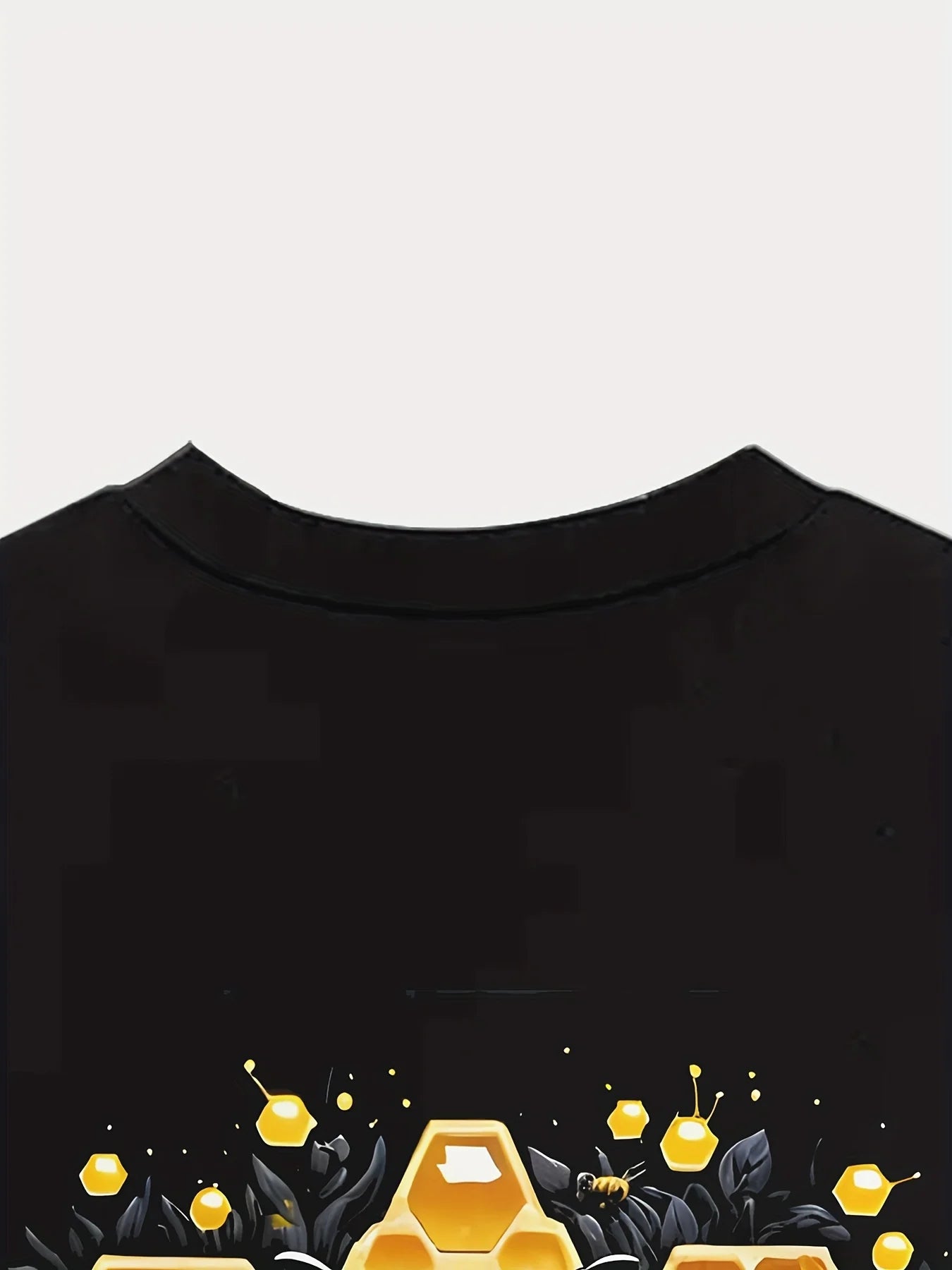 Summer Men's T-Shirt Bee Pattern Print Pullover Outdoor Casual Crew Neck Short Sleeve T-Shirt Fashion Male Oversized Clothing