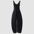 Women's jumpsuit New high waisted slim straight leg pants for the summer of 2026 Sleeveless curved knife pants Bodysuit women