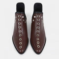 Plus Size43 Ankle Boots Women Autumn Winter New Versatile Pointed Rivet Personalized Short Boots for Women