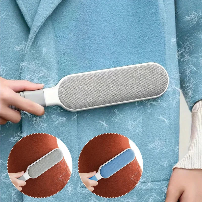 Double-Sided Pet Hair Remover, Manual Electrostatic Sticky Lint Brush, for Pet Cat, Clothing, Sofa, Furniture, Carpet Cleaning